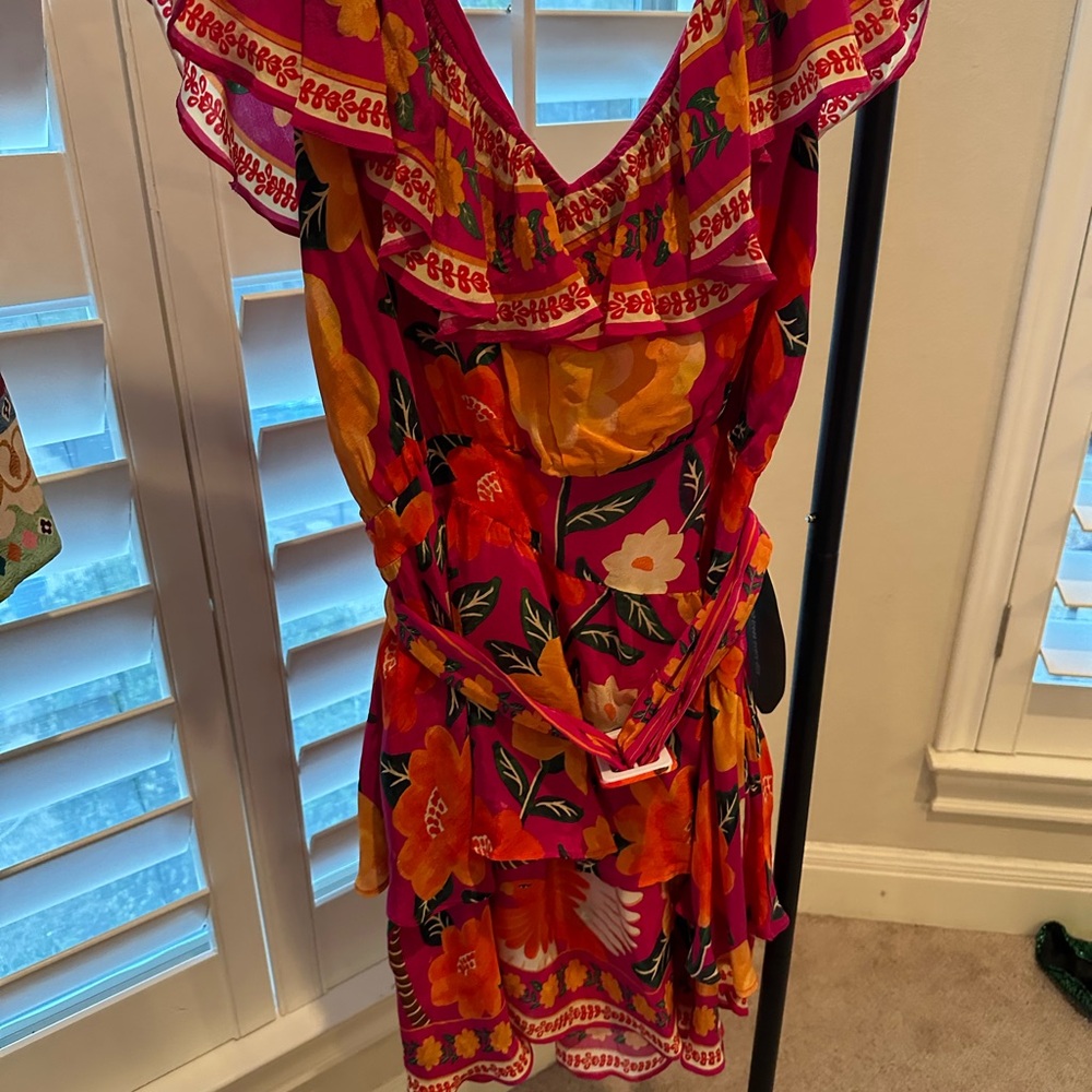 Farm Rio Floral Ruffle Dress - Picture 2 of 3